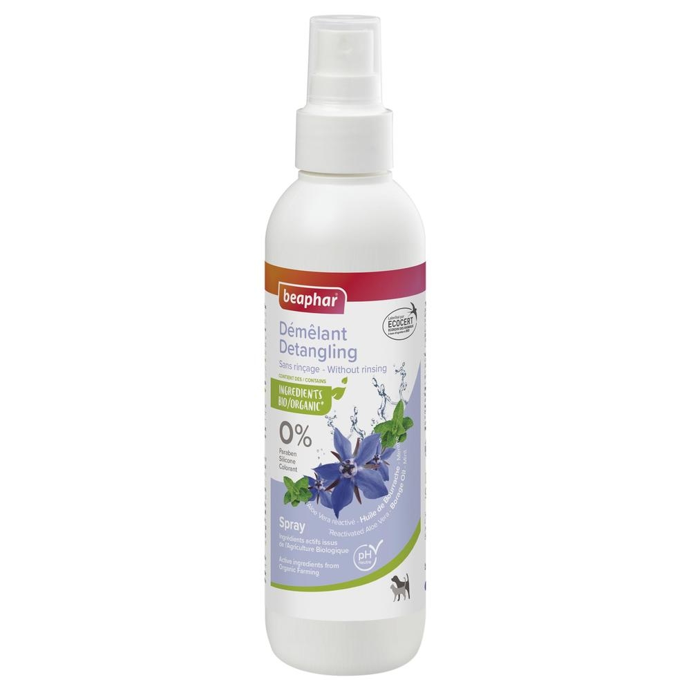 Spray démêlant labellisé ECOCERT pour chien et chat